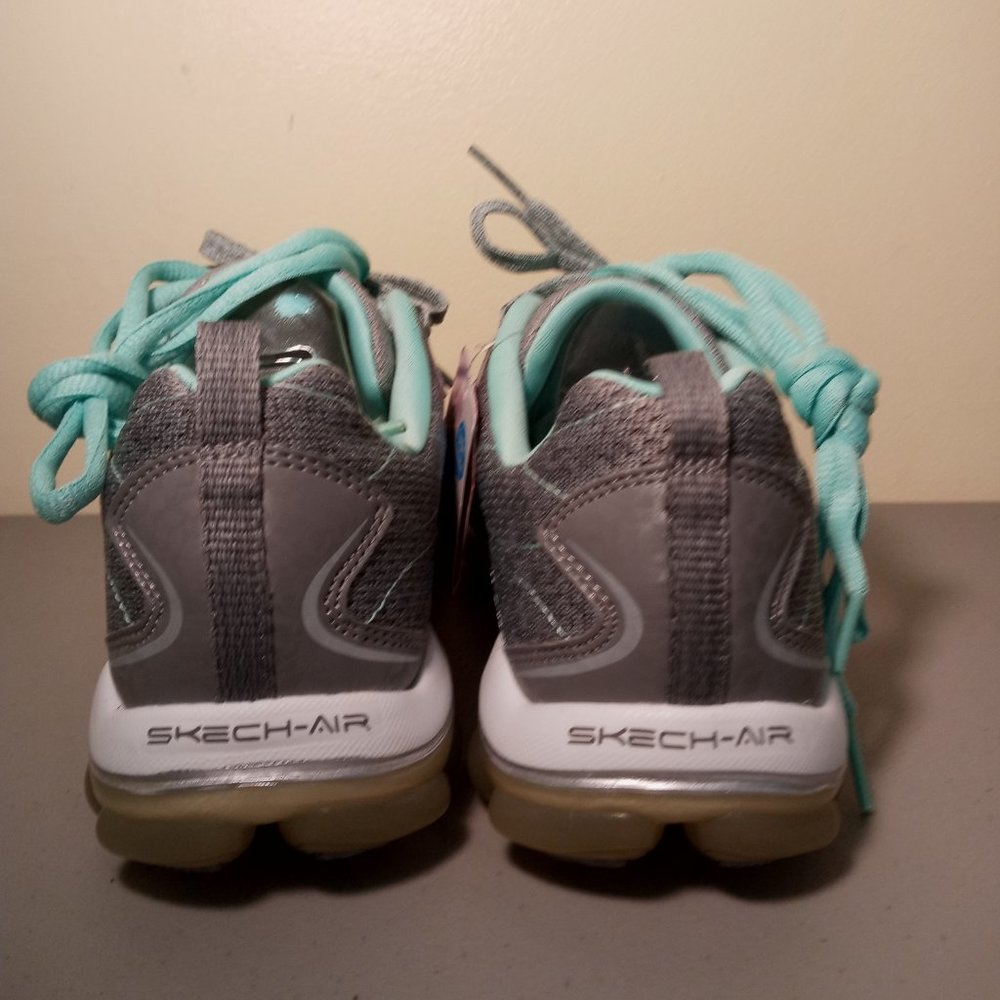 Skechers Womens Air 2.0 Modern Edge 12211 Gray/Mint Sneaker Memory Foam … - Picture 3 of 6